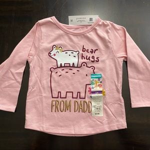 Bear 🐻 Hugs from Daddy Baby Long Sleeve Shirt Size 12M